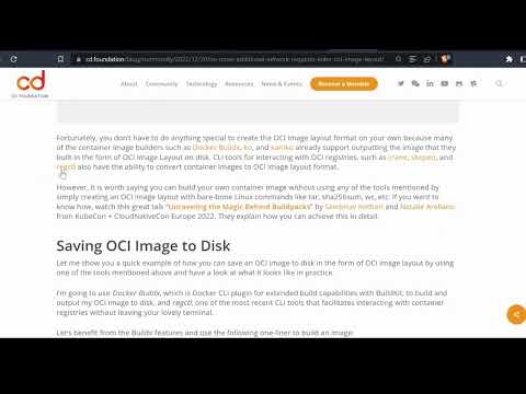 OCI Image Layout | Intro