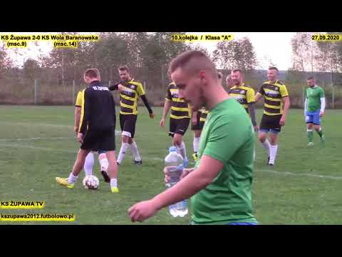 Skrót meczu: KS Żupawa - KS Wola Baranowska (27.09.2020) Klasa "A"