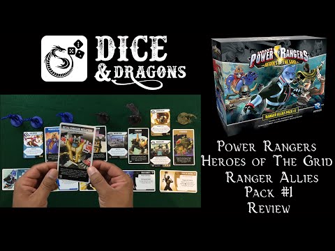 Dice and Dragons - Power Rangers Heroes of The Grid Ranger Allies Pack #1 Review