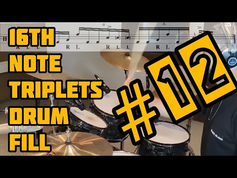 16th note triplets drum fill #12 - Three steps | Drum Lesson - Ariel Kasif
