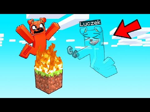 PRANKUJE KOLEGE na JEDNYM BLOKU w Minecraft