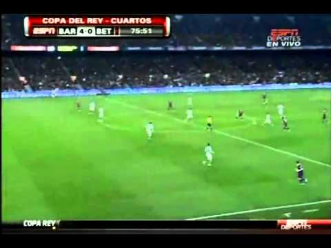 Pedro goal vs Betis at 75' min 12/1/2011