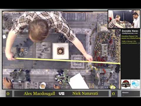 Charity Hammer Stream 1 Game 10 - Nick Nanavati (Orks) vs Alex Macdougall (Bugs/GSC/Guard)