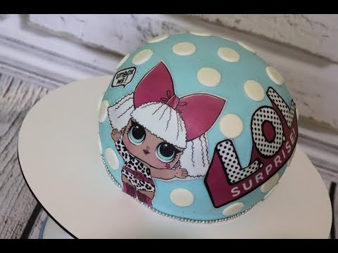 Как сделать торт в форме шара для куклы Лол