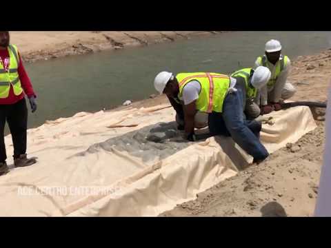 Grout Injection of Concrete Mattress with Blastcrete RD6536