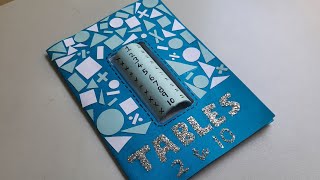 How To Make Staple Free Booklet | Booklet For Tables | School Activity | Project  #shorts #booklet