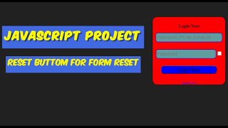 How to Create a Custom Reset Form Button with HTML, CSS, and JavaScript | Step-by-Step Tutorial