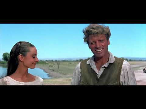 Audrey Hepburn Burt Lancaster 1960 The Unforgiven scene remastered 4k