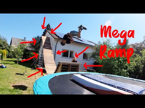 Mega Ramp vs. Trampolin Fail