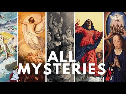 🕊 ALL Mysteries - Joyful, Luminous, Sorrowful, Glorious | Rosary with Scripture