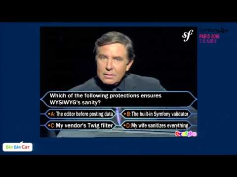 SymfonyLive Paris 2016 - Alain Tiemblo - Sécurité web : pirater pour mieux protéger