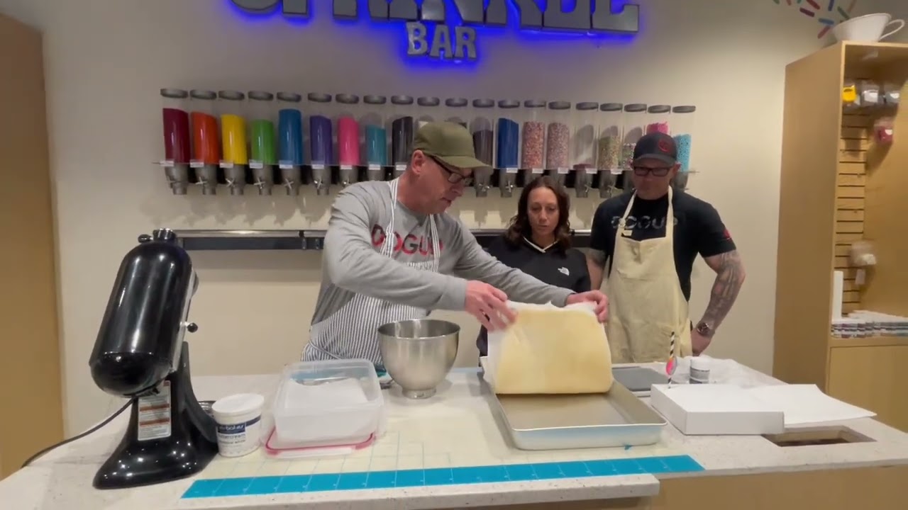 #cakepops starting the mixing process with Your Baking Bros