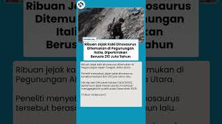 HEBOH! Penemuan Megah Ribuan Jejak Dinosaurus di Italia, Diperkirakan Berusia 210 Juta Tahun