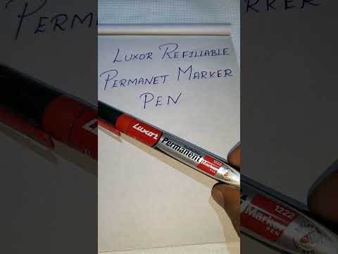 Luxor Refillable Penmanent Marker Pen Red Colour