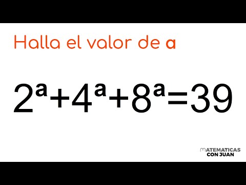 RESOLUCIÓN DE ECUACIÓN EXPONENCIAL. Bases diferentes. Reto matemático