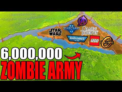 Can ALL Fantasy Armies Hold ISLAND BRIDGE FORTRESS vs 6,000,000 Zombie Army?! - UEBS 2: Best Mods
