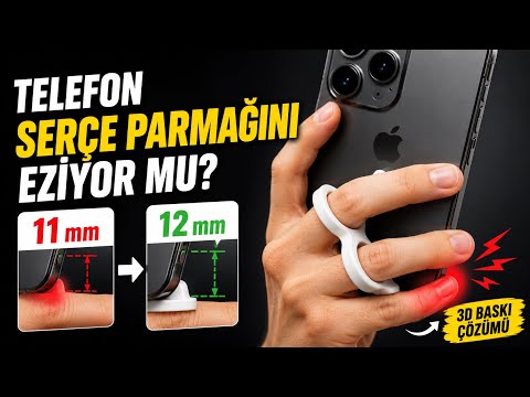 Telefonu Yanlış Tutuyorsun! (Parmağını Kurtaracak 3D Çözüm)