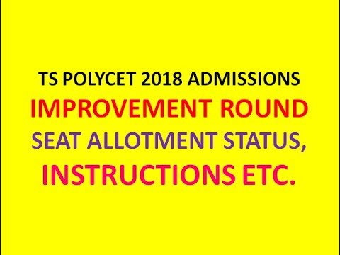 download lagu mp3 mp4 Ts Polycet 2018 Seat Allotment, download lagu Ts Polycet 2018 Seat Allotment gratis, unduh video klip Ts Polycet 2018 Seat Allotment