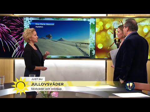 Skidväder, snödjup och nyårskvällens prognos - Nyhetsmorgon (TV4)