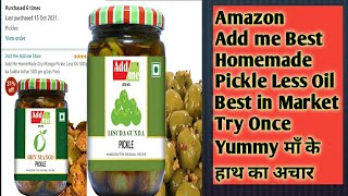 Amazon Add Me HomeMade Dry Mango Pickle Less Oil 500gm Aam ka  Achar Lasode Gunda Rajasthani lasoda