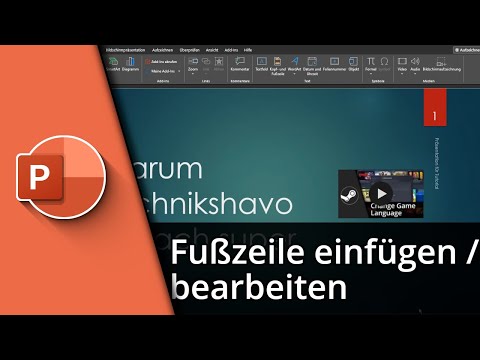 Powerpoint Fußzeile bearbeiten ✅ Tutorial