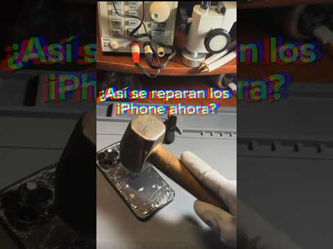 ¿Así se arregla un iPhone 14 Pro? 🔨😂 #shorts