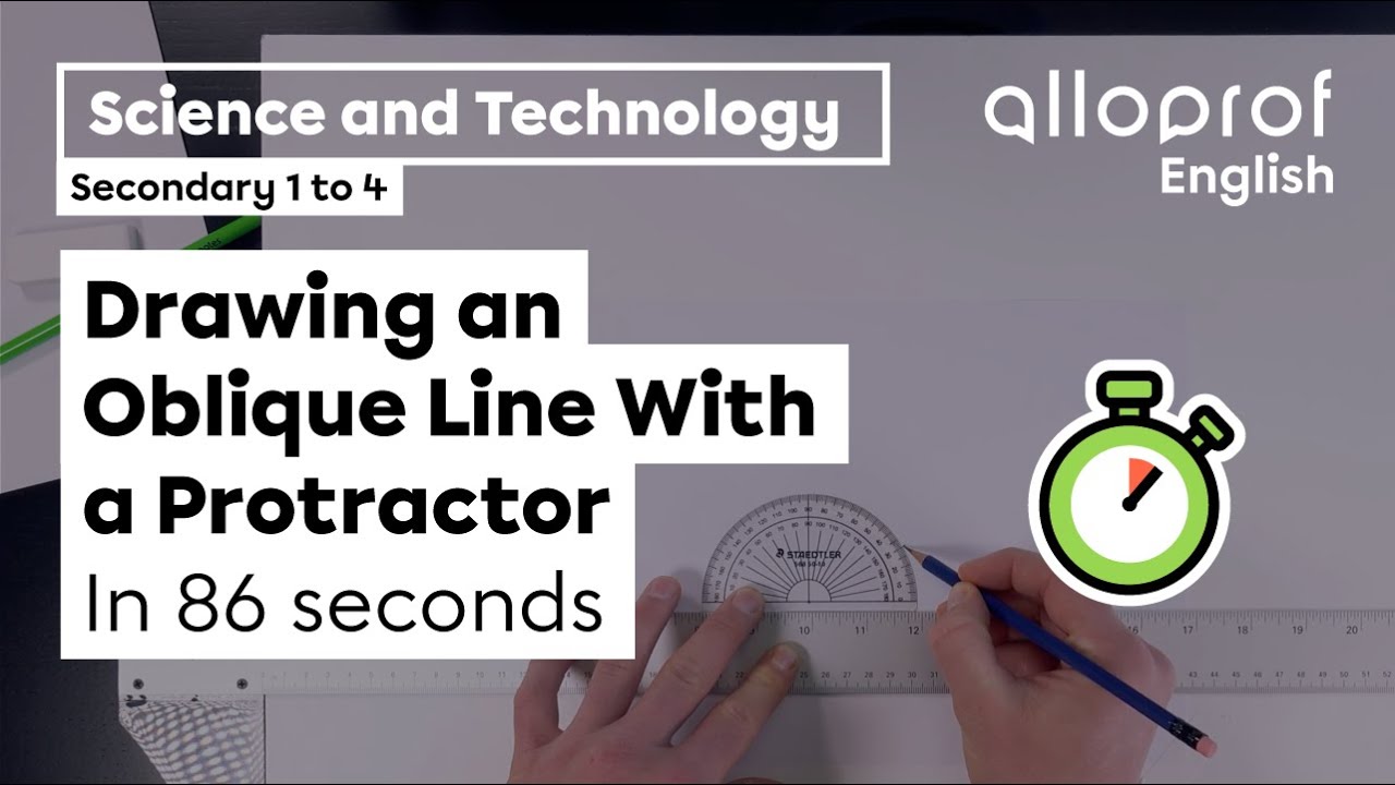 Drawing an Oblique Line With a Protractor