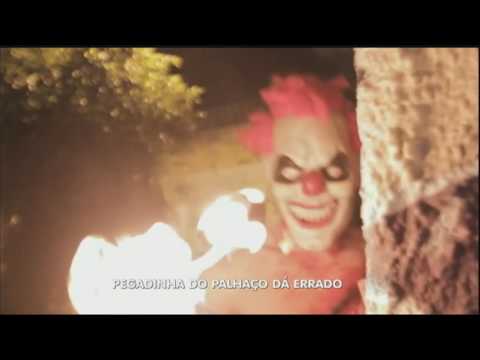 Man dressed as a clown gets into trouble after scaring pedestrian in Brazil.