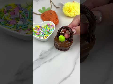 Easter Basket Brownie Bites #easyrecipe #cakepop #chocolate #brownies #easter #nobake #eastereggs