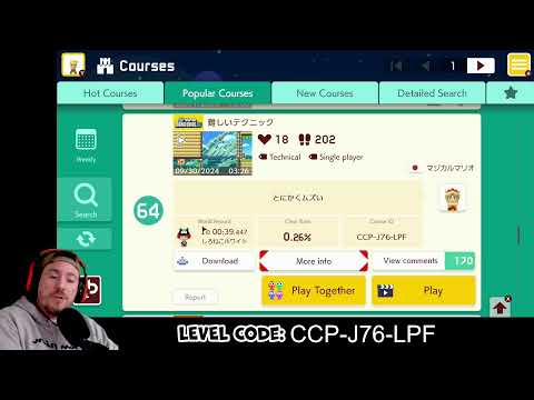 Endless Expert! (57 Lives | 1,382 Clears) Family Friendly Mario Maker 2 | Nintendo Switch 2