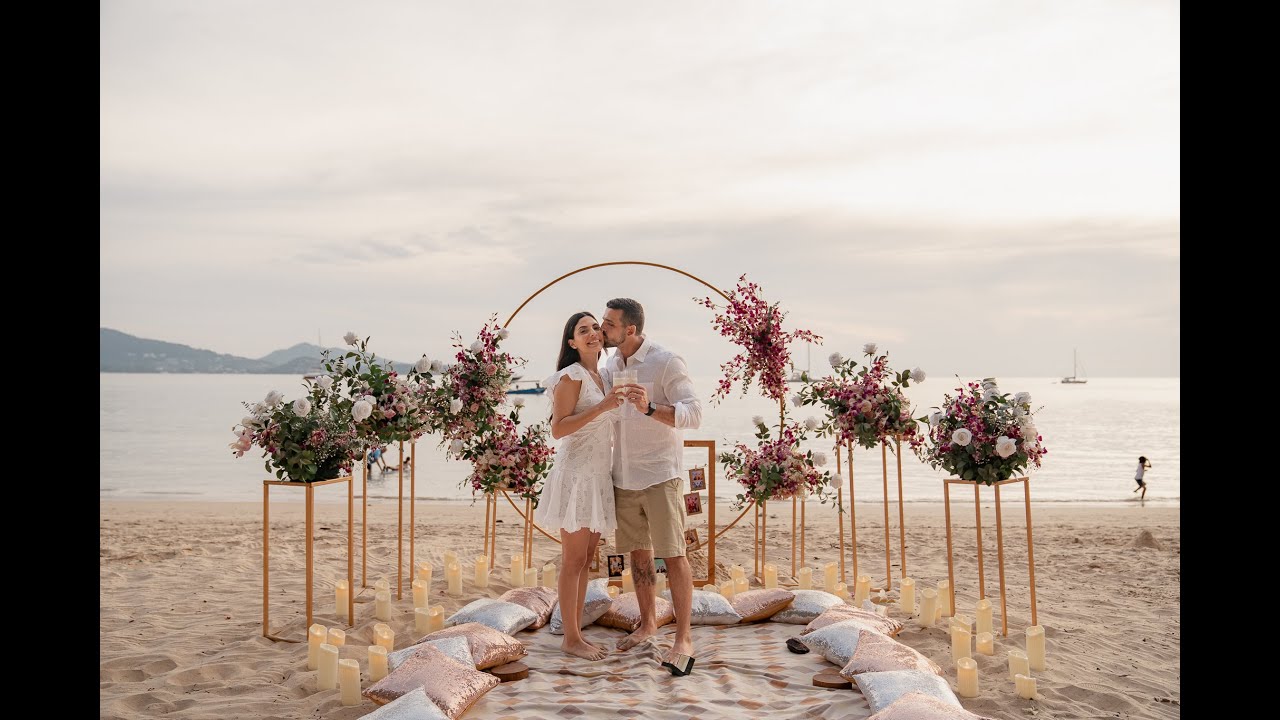 Best Beach engagement in Phuket by Wedding Planner Bespoke Experiences