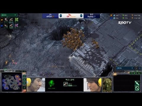 [03.23] effOrt(C4) vs Hydra(Masters) ZvZ 1SET Daybreak LE - Starcraft 2,esportstv, SPL