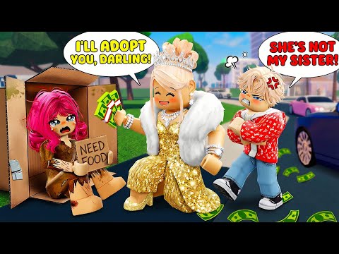 I Got ADOPTED By A BILLIONAIRE FAMILY, Step Brother Doesn't Like Me!|✨Roblox Family Roleplay✨