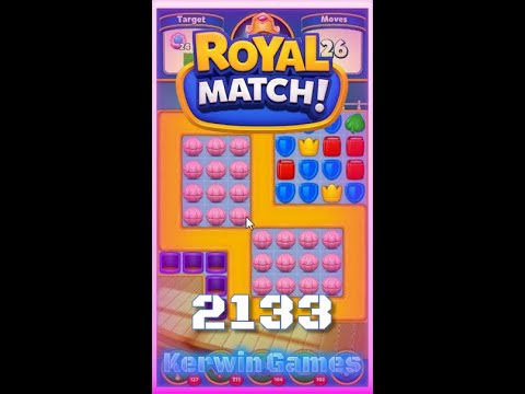 Royal Match Level 2133 - No Boosters Gameplay
