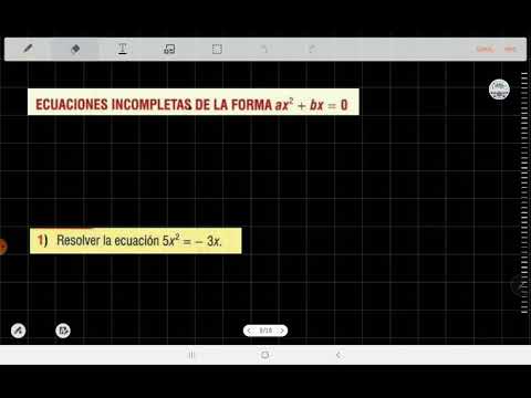 Ecuaciones incompletas 2