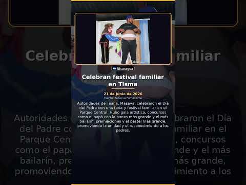 Celebran festival familiar en Tisma