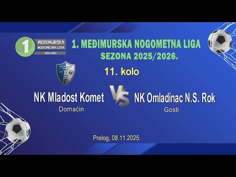 NK Mladost Komet vs NK Omladinac Novo Selo Rok - 1. MNL 2025/2026.  11. kolo. Prelog, 08.11.2025.