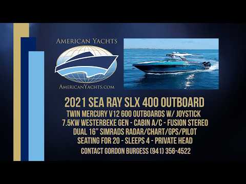2021 Sea Ray SLX 400 Outboard Kelly's Buoys Video