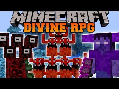 Minecraft: DIVINE RPG (DIMENSIONS, BOSSES, MOBS, PETS, WEAPONS, ARMOR) Divine Rpg Mod Showcase