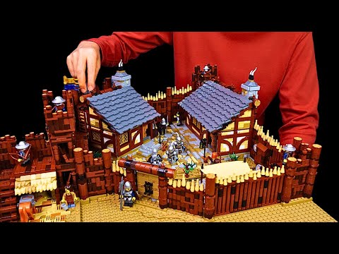 Building a Medieval Army Barracks in Lego