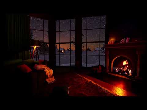 【白噪音】溫馨舒適的客廳 - 壁炉木柴燃烧声，篝火声，白噪音睡眠，学习，助眠，冥想环境音