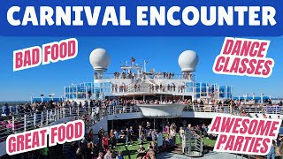 Carnival Encounter Cruise Vlog Day 2 | Good Food, Bad Food & 80’s Rock-n-Glow Party!