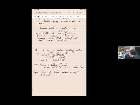 Ruadhaí Dervan : Stability conditions for polarised varieties