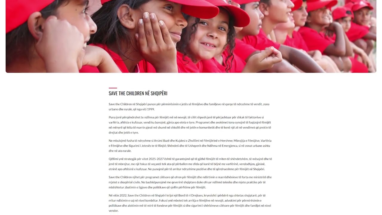 Dhuro një Shpresë, Ndrysho një Jetë | savethechildren.al
