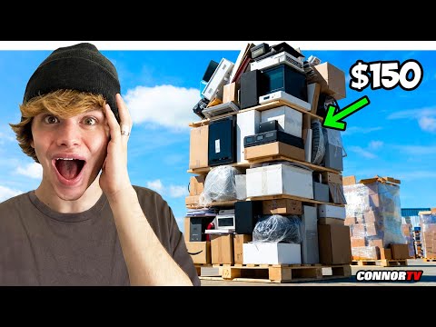 I Bought a GIANT Amazon Returns Pallet for $150 - HUGE Profit!
