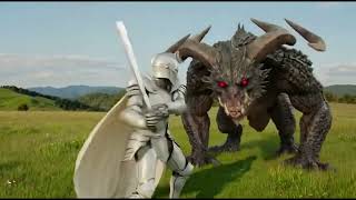 AI動画 ファンタジー系 黒騎士&白騎士