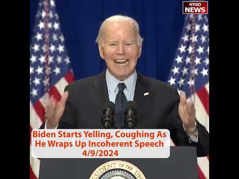 Cognitively Impaired Biden Gets Angry, Yelling, Coughing, Incoherent Speech