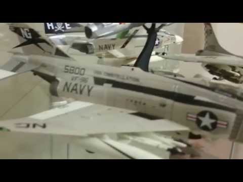 Diecast aircraft collection.