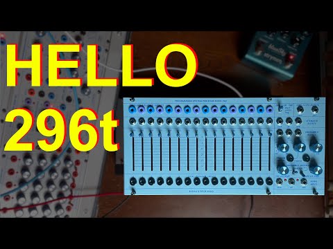 296t by Buchla & Tiptop Audio - My 3 first patches explained.