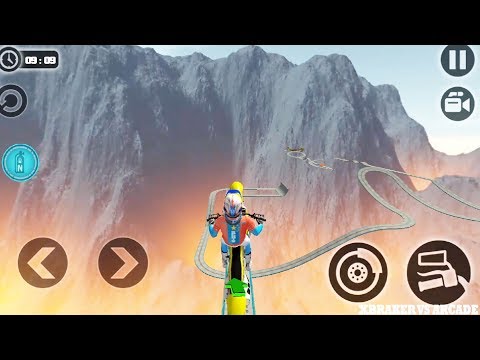 Impossible Moto Bike Tracks 3D: High Speed Simulator Stunts Map Stage 14&15 - Android GamePlay